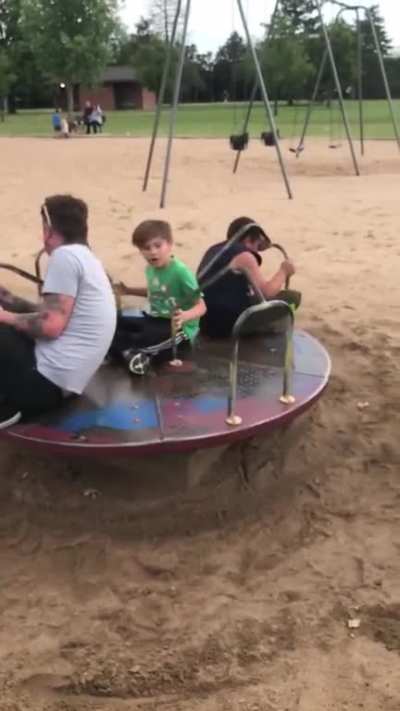 Supposed to be fun day at the park.. Don&rsquo;t worry the kiddo wasn&rsquo;t hurt just shook up a bit! He was back to playing a few minutes later 😅