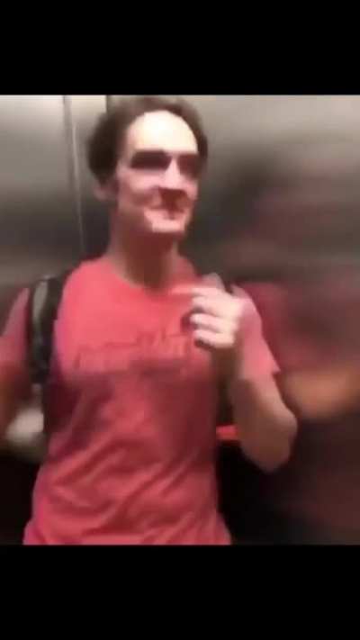 Drunk guy + elevator