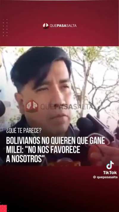BOLIVIANO CON MIEDO A QUE GANE MILEI