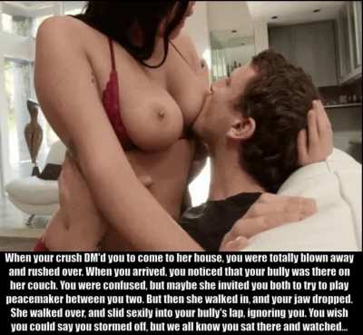 You cared more about seeing your crush naked than the fact that she had just set you up to be humiliated...