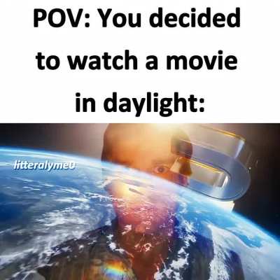 Name a worse way to watch a movie