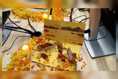Diwali theme desk decoration