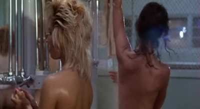 The group shower scene in Reform School Girls (1986)