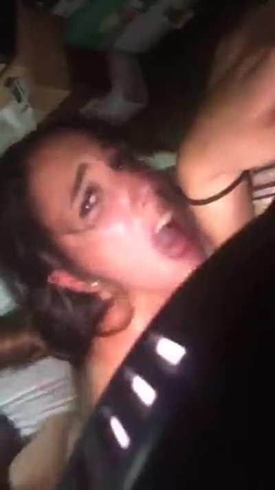 Latina Destroyed Infront of Hubby