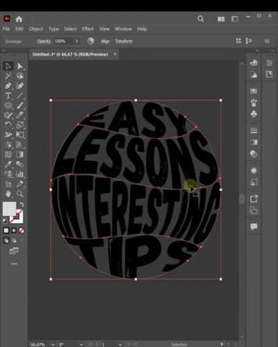 Best Text warp easy -Illustrator Tutotrial❤️&zwj;🔥