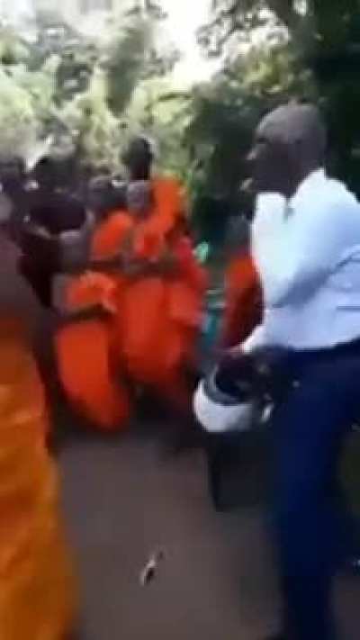 Telling a monk he is worshipping false god