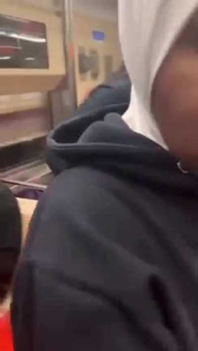 Intense love making between Asian boys and girl with 3 Black woman on American subway