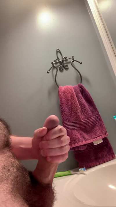 [22M] Thick cock cums hard after a day of edging