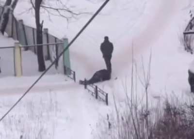Russian friend in trouble will not leave