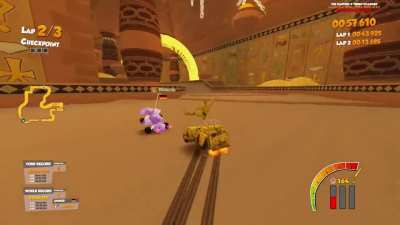 Dio in a Kart Racing game &amp;amp; ROAD ROLLER DA! ゴゴゴゴ