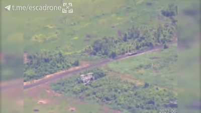 This Ukrainian FPV drone may have been carrying something a bit punchier than normal... (source link is in the video)