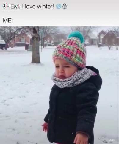 Someone doesn&rsquo;t like the snow