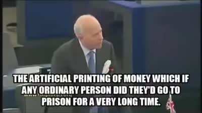 All the Banks are broke and Tax Payers have to pay - Godfrey Bloom (Moral Hazard &amp;amp; Fractional Reserve Banking - 21 May 2013)