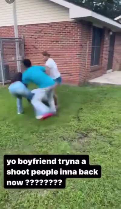 A man&rsquo;s girlfriend gets beat up and he pulls out a gun, nobody was either scared or intimidated