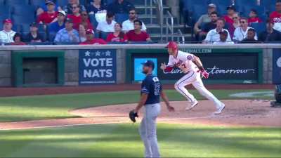 [Highlight] Trea Turner hits a Triple to complete the cycle on his birthday