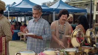 Cred Ad with Rajamouli & David Warner 