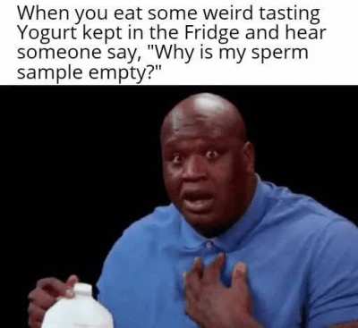 Funny yogurt yum