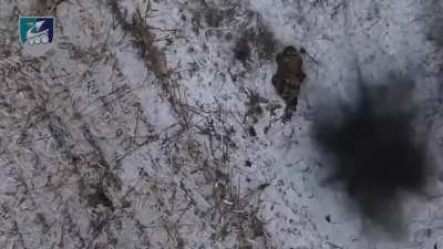 Destruction of Russian paratroopers in Kursk by reconnaissance bombers and FPV operators of the 36th Marine Brigade of Ukraine