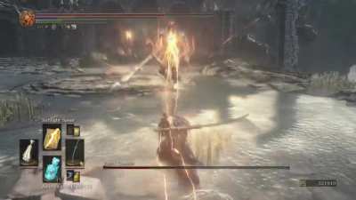 Ng+5 and this is new! Sent Gundyr into space and he took my pants with him!!