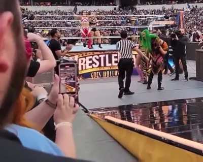 Natalya carrying shotzi