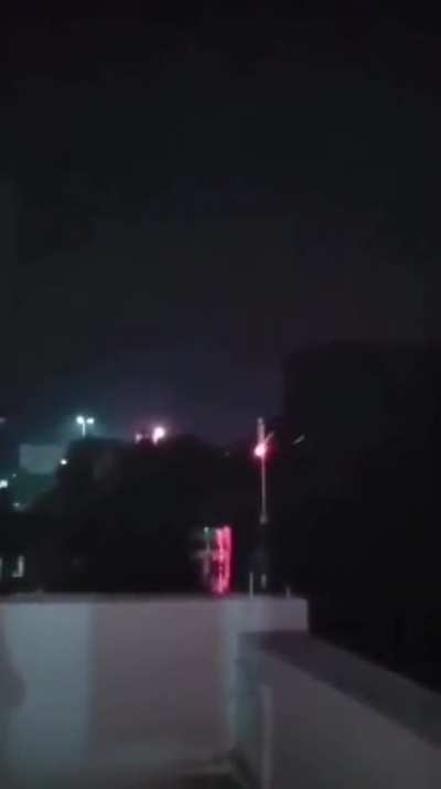 Guy sets off firework that lands in someone’s window.