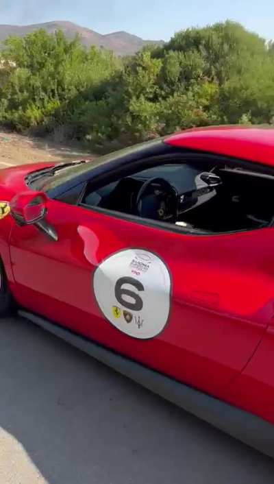 Ferrari driver crashes in Italy, Sardinia pt.2