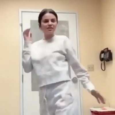 Selena Loves Dancing Braless