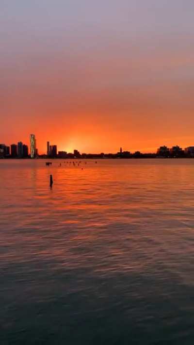 Last night’s sunset from Tribeca