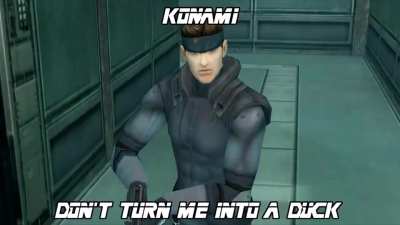 Don't turn him into a duck caw caw
