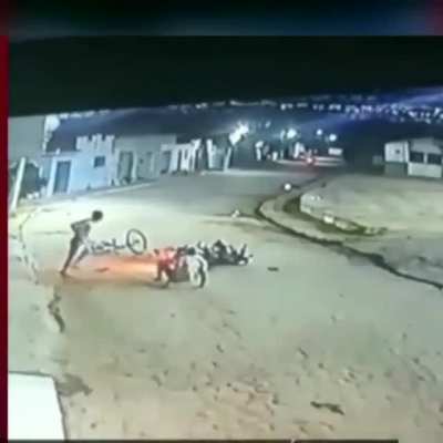 Bicycle x motorcycle