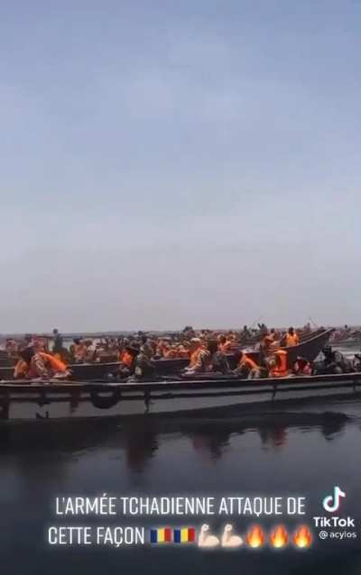 Chadian army amphibious assault on iswap territory