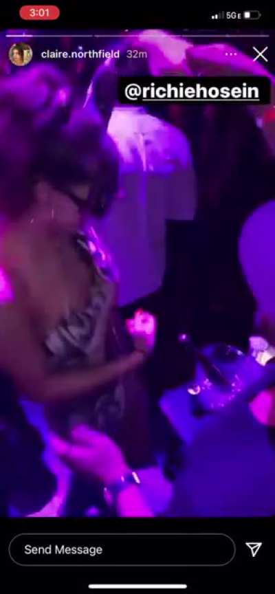 She getting felt up on