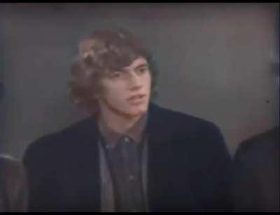 David Bowie&rsquo;s first TV appearance at 17 years old in 1964. He is being interviewed on the BBC&rsquo;s Tonight programme about his newly-founded Society for the Prevention of Cruelty to Long-Haired Men.