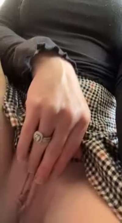 Just a little peak under mommy’s skirt