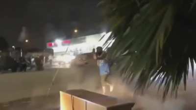 Rioters tell swat to "back the fuck up" .. doesn't end well for them - Los Angeles 8th September