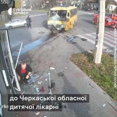 Idiot in red car