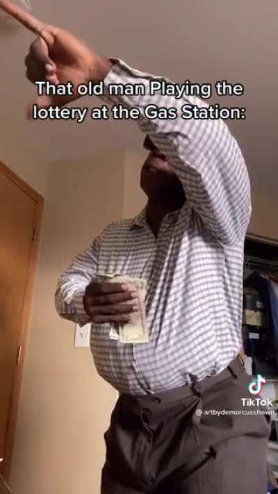 Playing the lottery at the gas station