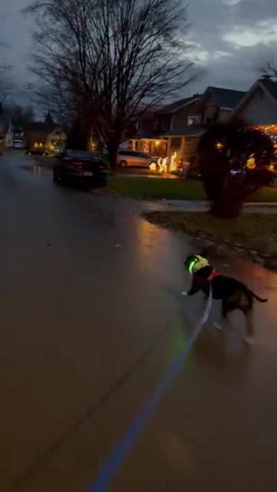 Runnin in the rain!