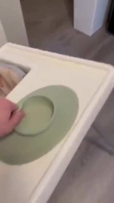 Baby proof plate.