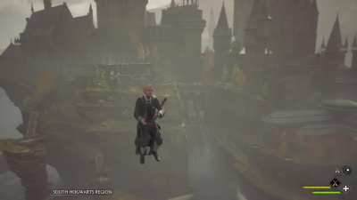 Having a good time in the Hogwarts game.