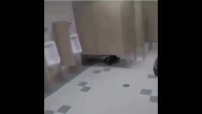 Someone is having a bad time.