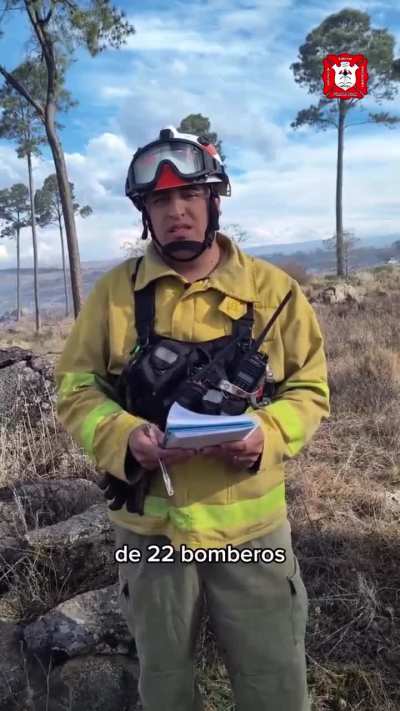 Incendio forestal en Pampa Alta, Córdoba.
