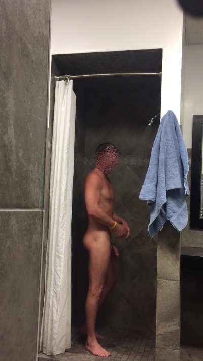 It's OK, I don't mind if you watch. 😉 That's what locker room showers are for.
