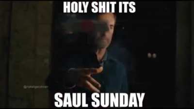 Holy crap guys, would you look at the day⁉️ IT'S SAUL SUNDAY YET AGAIN🤑🤑🤤🤤👨🏻&zwj;🎓😈😈😴😏👨🏻&zwj;🚀