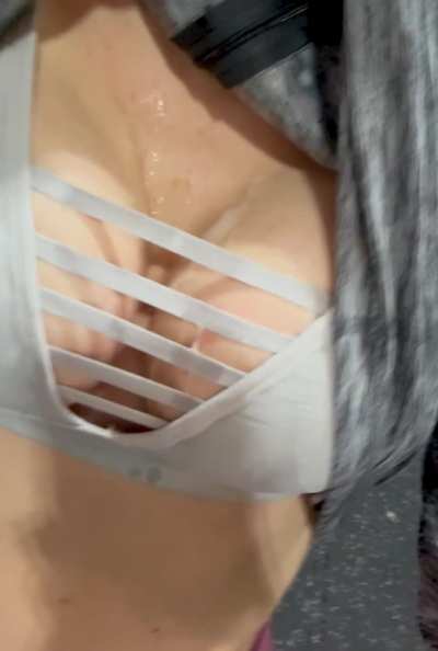 Going Out With Cum On My Tits