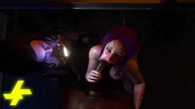 Miranda and Tali sucking bbc (ITAlessio)