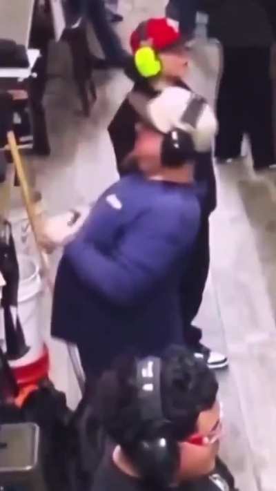 This is NOT how you stretch at the range!