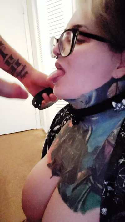 I love how sloppy she gets with my cock.