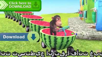 Ultra hd rtx: on 8k 128 bits version of monke riding watermelon (Also loud)