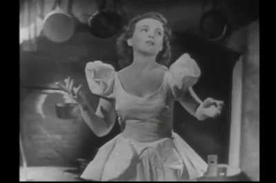 Ilene Woods, the original voice actress for Cinderella. Singing "A Dream is a Wish" on the Perry Como Show in 1950, just before the film's premiere.